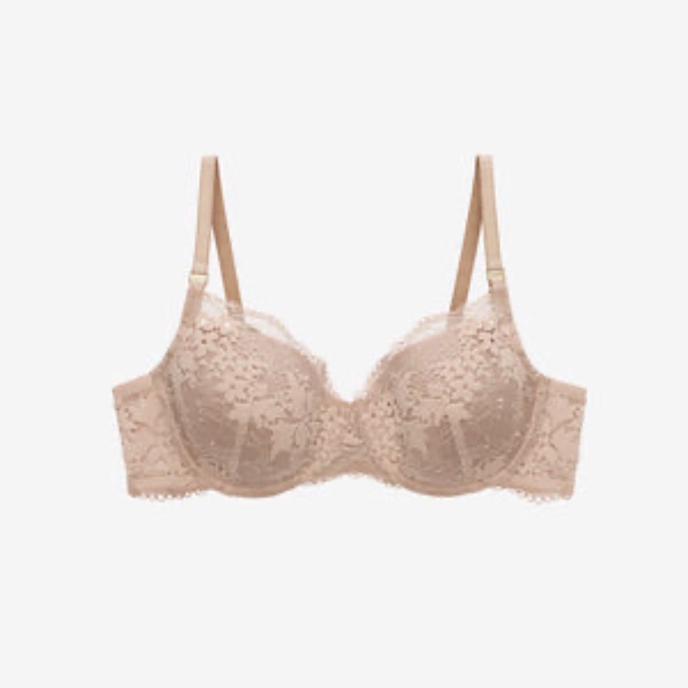 ThirdLove All Day Lace T-shirt Bra Taupe - Size 32B